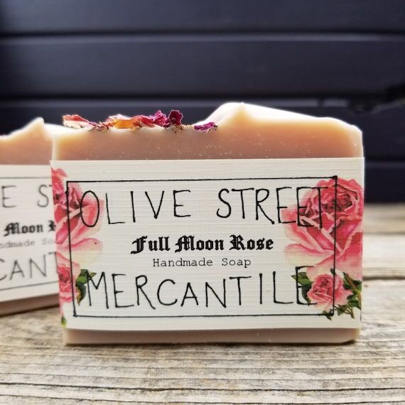 Full Moon Rose Handmade Soap, made in small b...