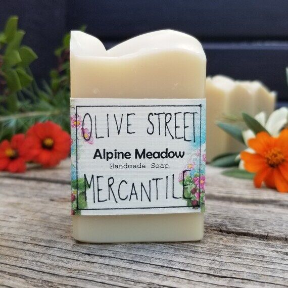 Handmade Pine Pitch Soap: Alpine Meadow Olive...