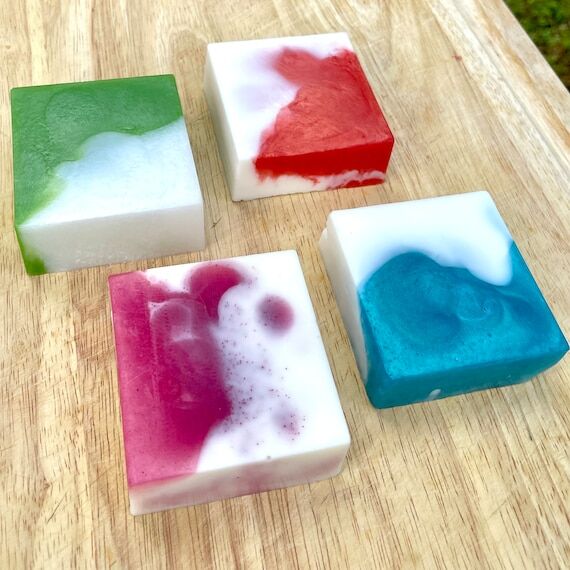 Handmade Swirled Bar Soap Variety Pack, Botan...
