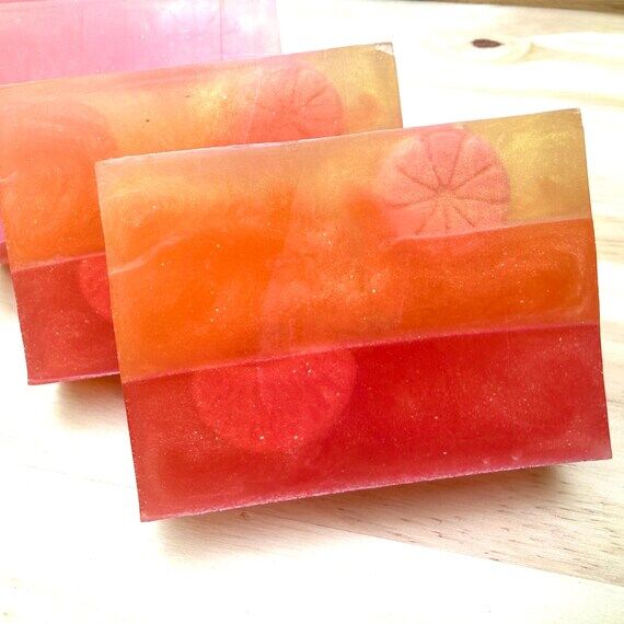 Artisan Ombré Citrus Soap, Orange Mandarin S...