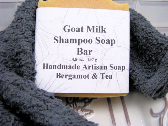 Goat Milk Shampoo Bar: Handcrafted Bergamot &...