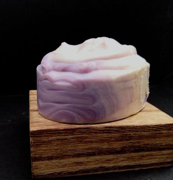 Handmade Lavender Goat Milk Shaving Soap Bar:...