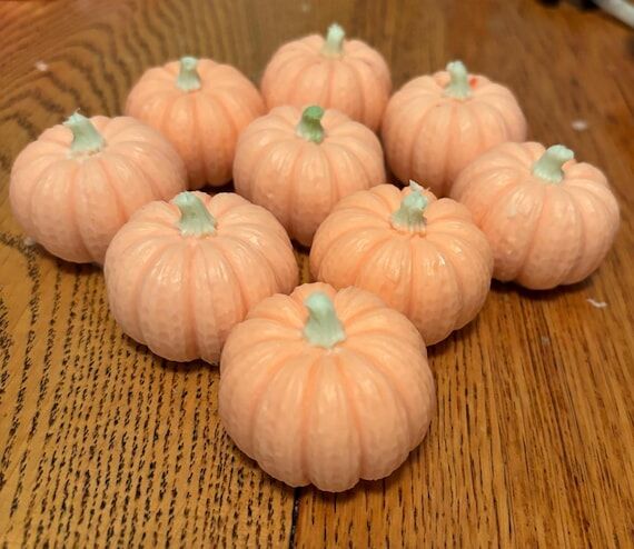 3 pack of 3D MINI pumpkin soap bars | Pumpkin...