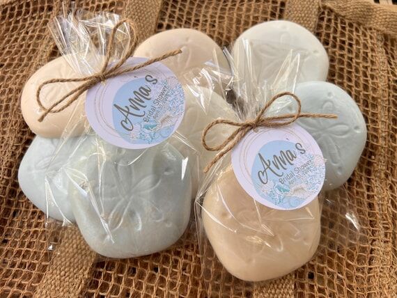 Sand Dollar Soap Favors: Beach Wedding, Brida...