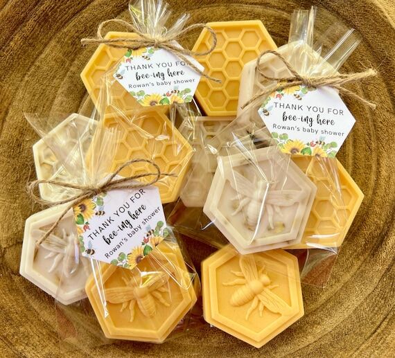 Bee Honeycomb Soap Favors (Set of 10): Honey ...