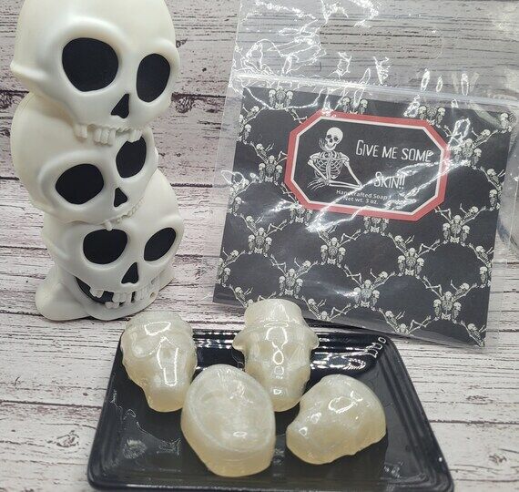Handmade Skeleton Soap Set: Halloween Goat's ...