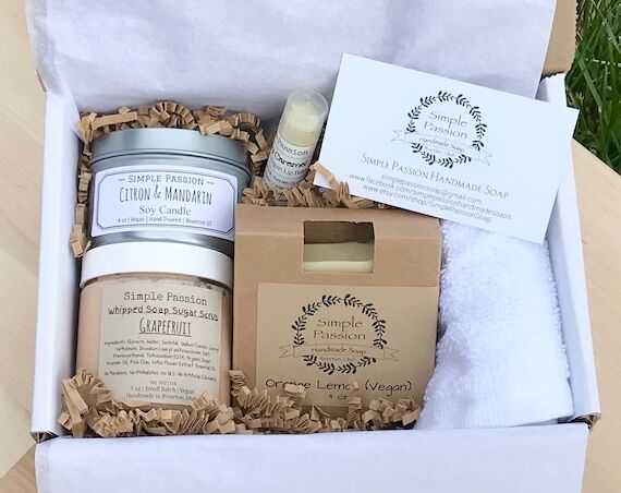 Citrus Pamper Box - Vegan Gift, Thank You, Bi...