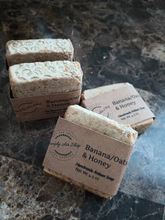 Banana Oats and Honey Soap Bars/Cold Process ...
