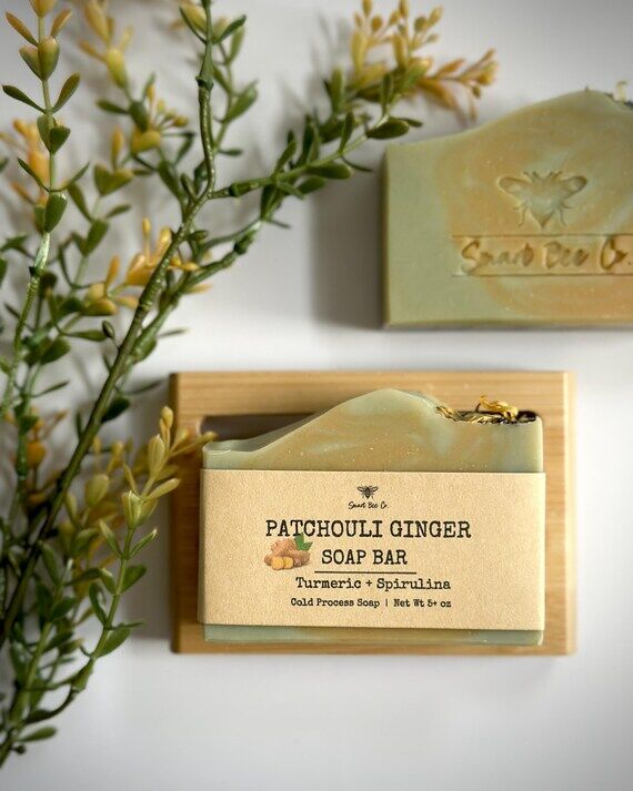Patchouli Ginger Soap Bar: Handmade Cold Proc...