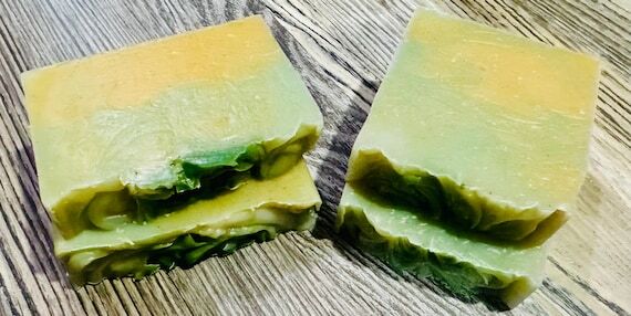 Organic Orange Lemongrass Vegan Soap, Shampoo...