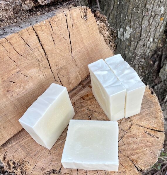 Organic Unscented Castile Soap, Handmade Oliv...