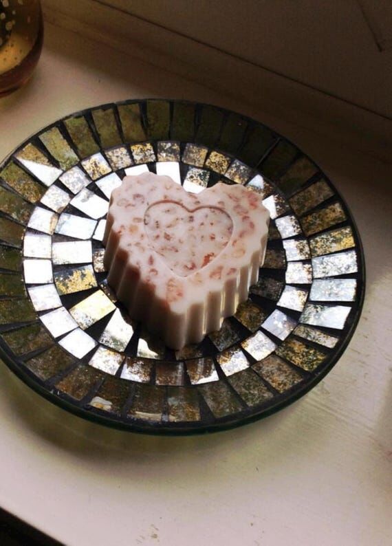 Himalayan salt soap with a honey scent for a ...