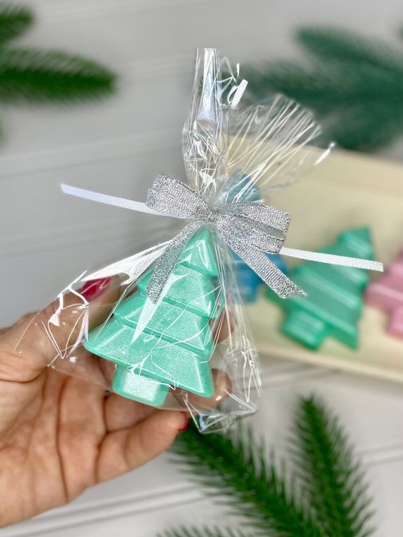 15 Christmas tree soap gifts, Christmas gift,...
