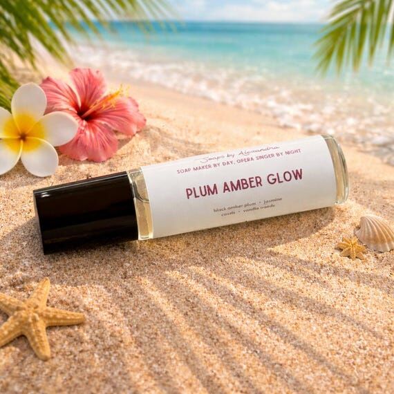 PLUM AMBER GLOW Perfume Oil | Warm Amber Vani...