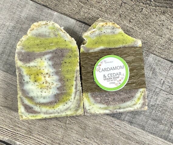 Handmade Cardamom & Cedar scented Soap...
