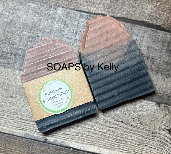 Handmade pumpkin sandalwood scented soap...
