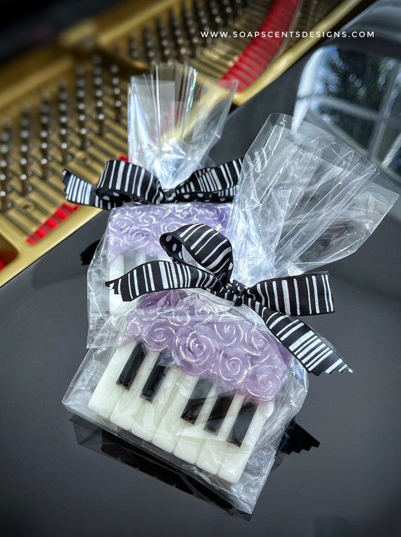Handmade Piano Soap | Rose Jam Scented, Music...