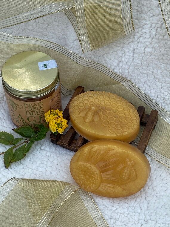 handmade soap pure organic honey, locally sou...