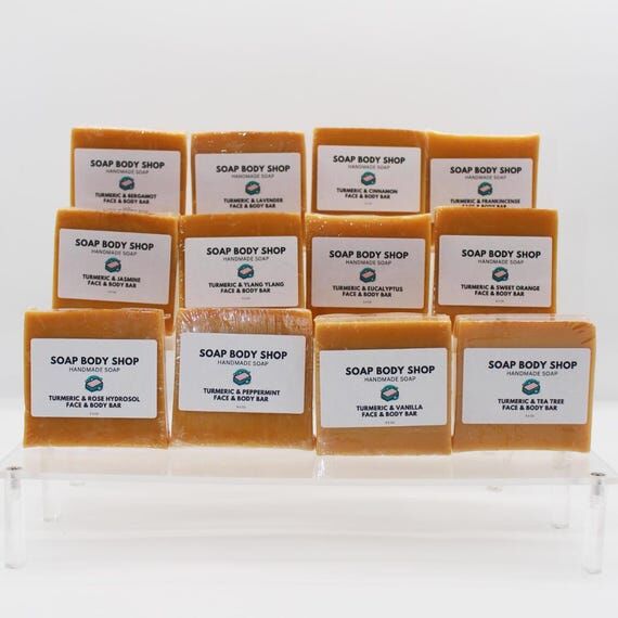 Turmeric Goat's Milk Soap Set: Handmade Essen...