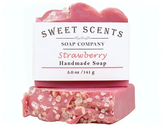 Strawberry Scented Soap - Homemade Bar Soap...