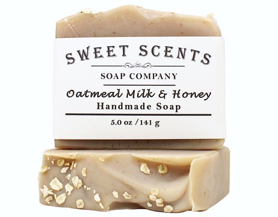 Oatmeal Milk & Honey Handmade Soap - Homemad...