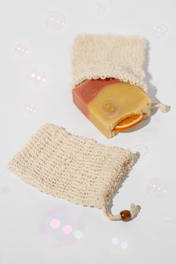 Natural Fiber Soap Saver Pouch – Exfoliatin...