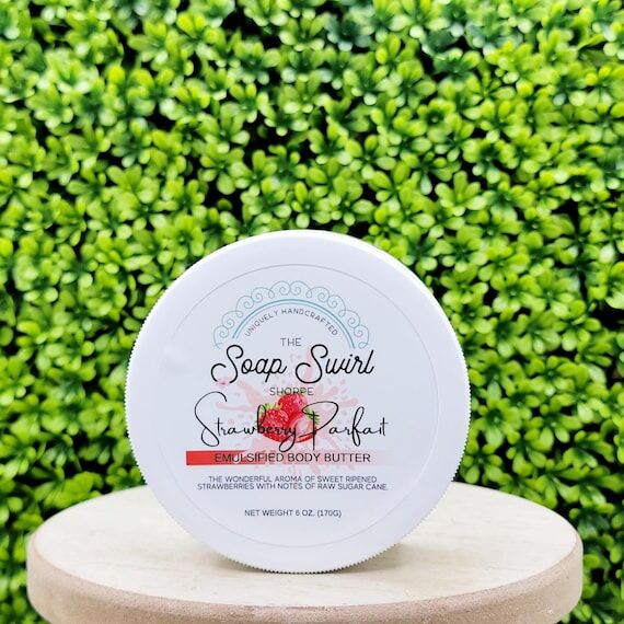 Strawberry Parfait Whipped Body Butter: Shea,...