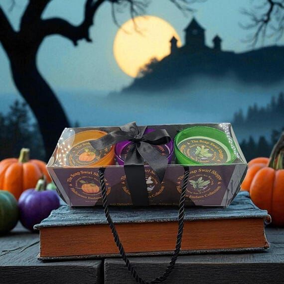 NEW! Halloween Candle Gift Set – 3 Votive C...