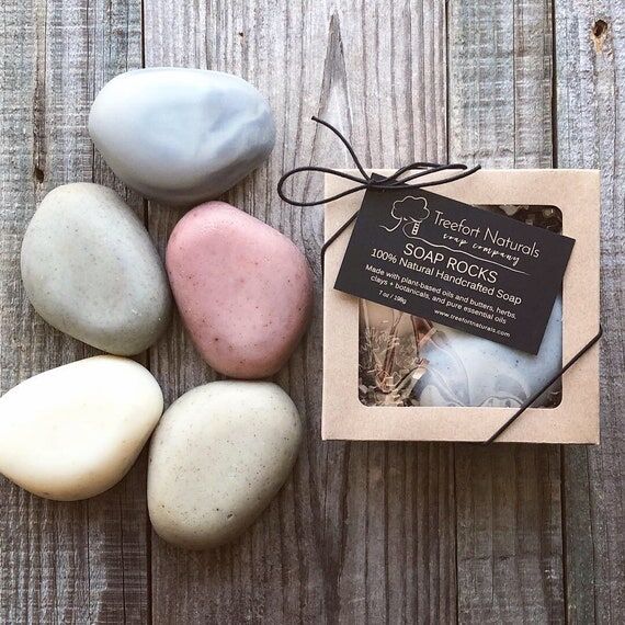 Natural Soap Rocks Gift Set: Handcrafted Asso...