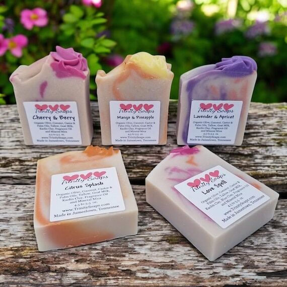 Fruit Scented Goat Milk Soap: Tallow, Organic...