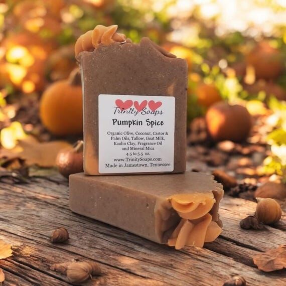 Pumpkin Spice Soap: Handmade Tallow, Goat Mil...