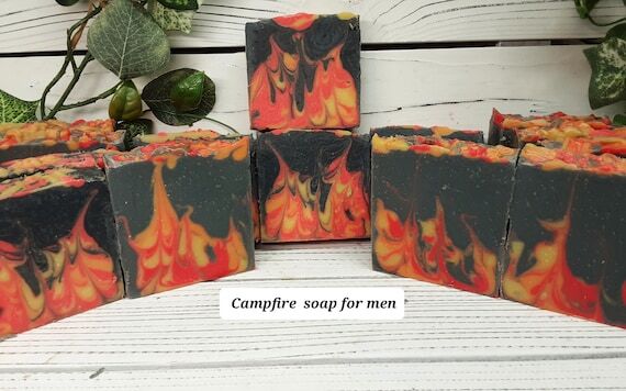CAMPFIRE- handmade soap for men. Cold process...