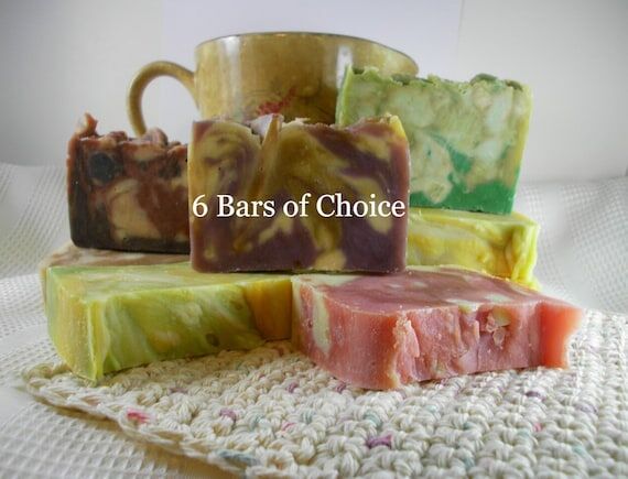 Six Goat Milk Soap Set: Clean Natural Skin Ca...