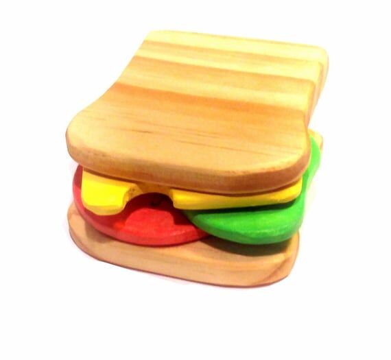 Wooden toy Sandwich %100 non toxic paint...