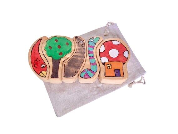 chuncky wooden play set puzzle...