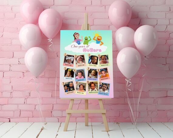 Ms Rachel Birthday Photo Collage Poster | Edi...