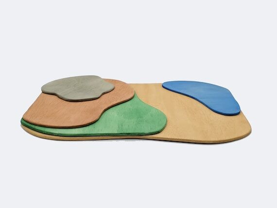 Wood Play Mat for Small World Playscapes - Pr...