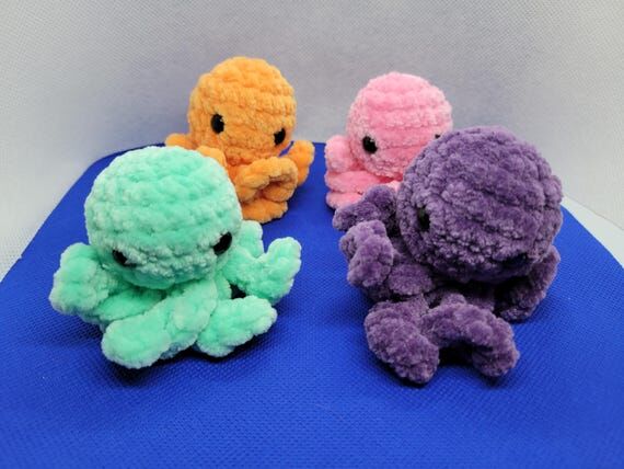 Octopus Toy, Handmade Crochet Octo...
