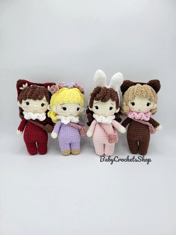 Handmade Crochet Doll with Removable Purse: K...