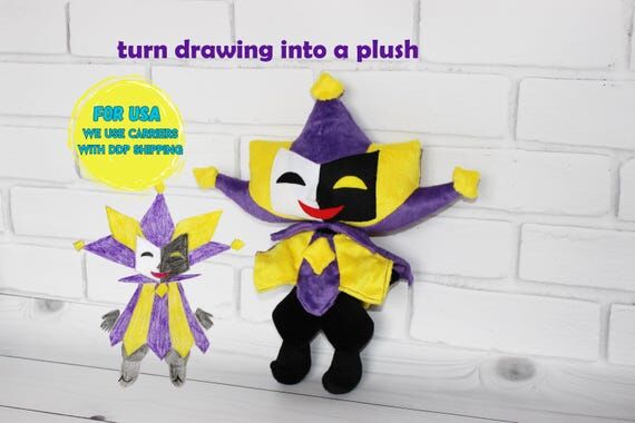Custom plush toy: Handmade Drawing Dimentio ...