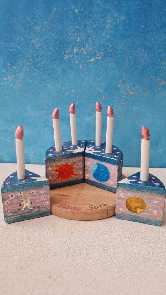 Personalized Stars& Space Planets Theme Woode...