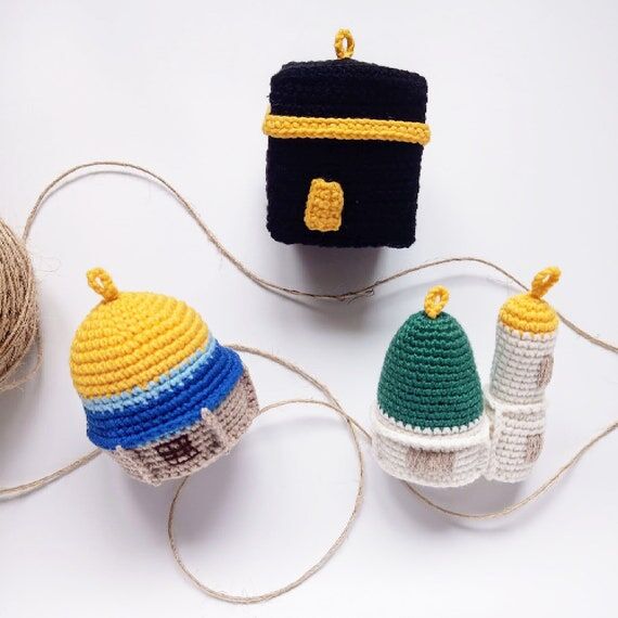 Amigurumi Islamic Holy Places Crochet Set, Ka...