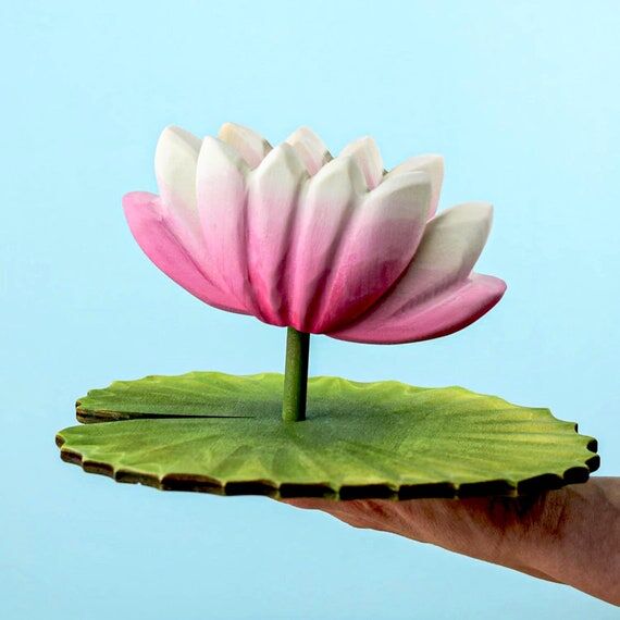 Lotus Flower | Handmade Wooden Decoration | W...