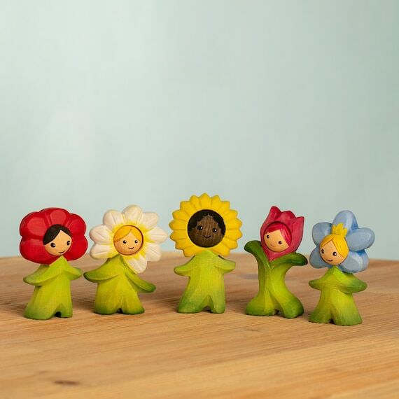 Handmade Flower Children Characters Figurines...