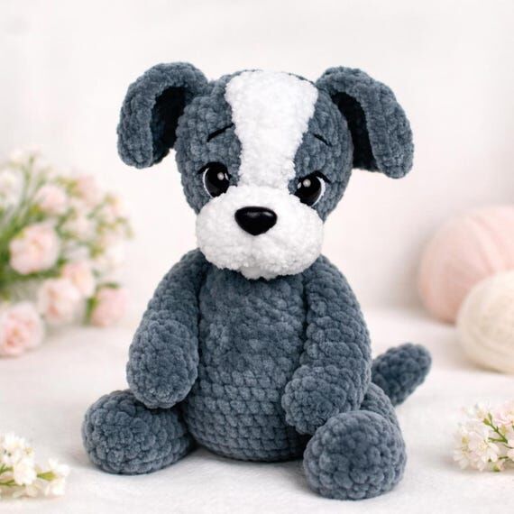 Crochet Dog Pattern – Plush Puppy Amigurumi...