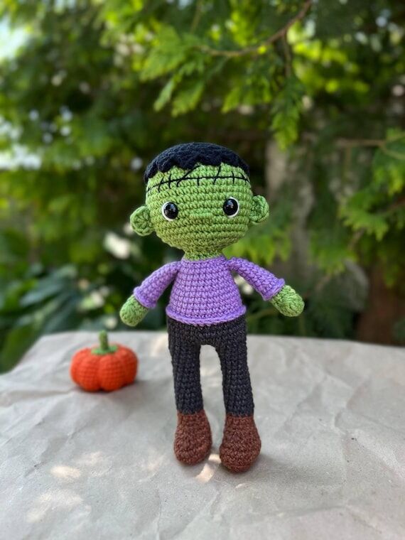 Frankenstein amigurumi toy Crochet Frankenste...