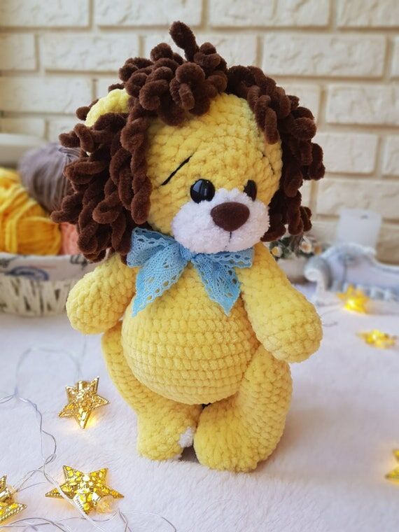 Lion Amigurumi Crochet Pattern, DIY Plush Toy...
