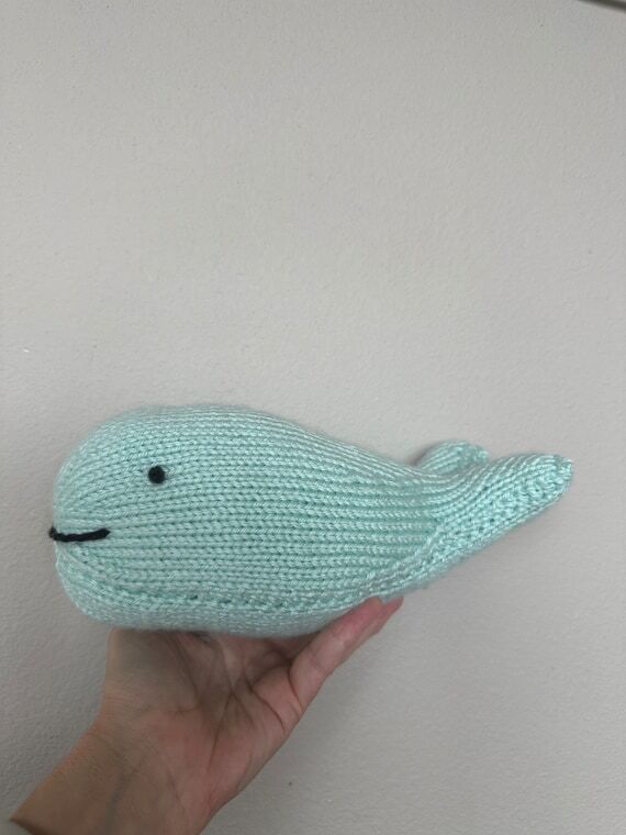 Handmade Whale Stuffed Animal - Handmade Sof...