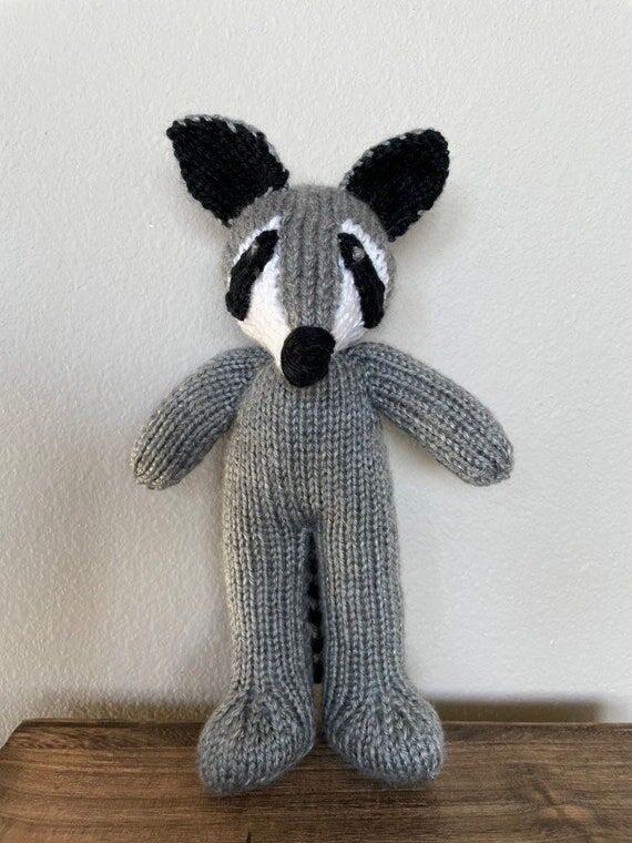 Handmade Raccoon Stuffed Animal - Handmade S...