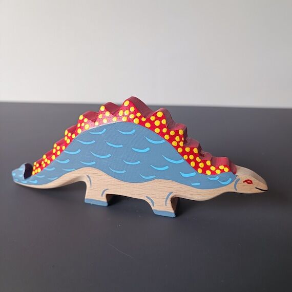 Wooden figure Stegosaurus ,Wooden Animals To...